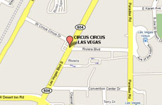 Click to enlarge Circus Circus Las Vegas Casino map