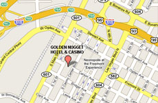 Click to enlarge Golden Nugget Las Vegas map