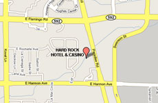 Click to enlarge Hard Rock Hotel and Casino Las Vegas map