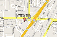 Click to enlarge Palace Station Hotel and Casino Las Vegas map