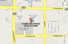 Click to enlarge Planet Hollywood Resort and Casino Las Vegas map