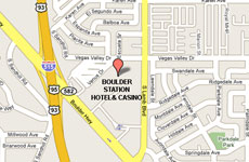 Click to enlarge Boulder Station Hotel and Casino Las Vegas map