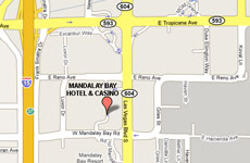 Click to enlarge Mandalay Bay Hotel and Casino Las Vegas map