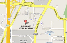 Click to enlarge The Mirage Las Vegas Casino map